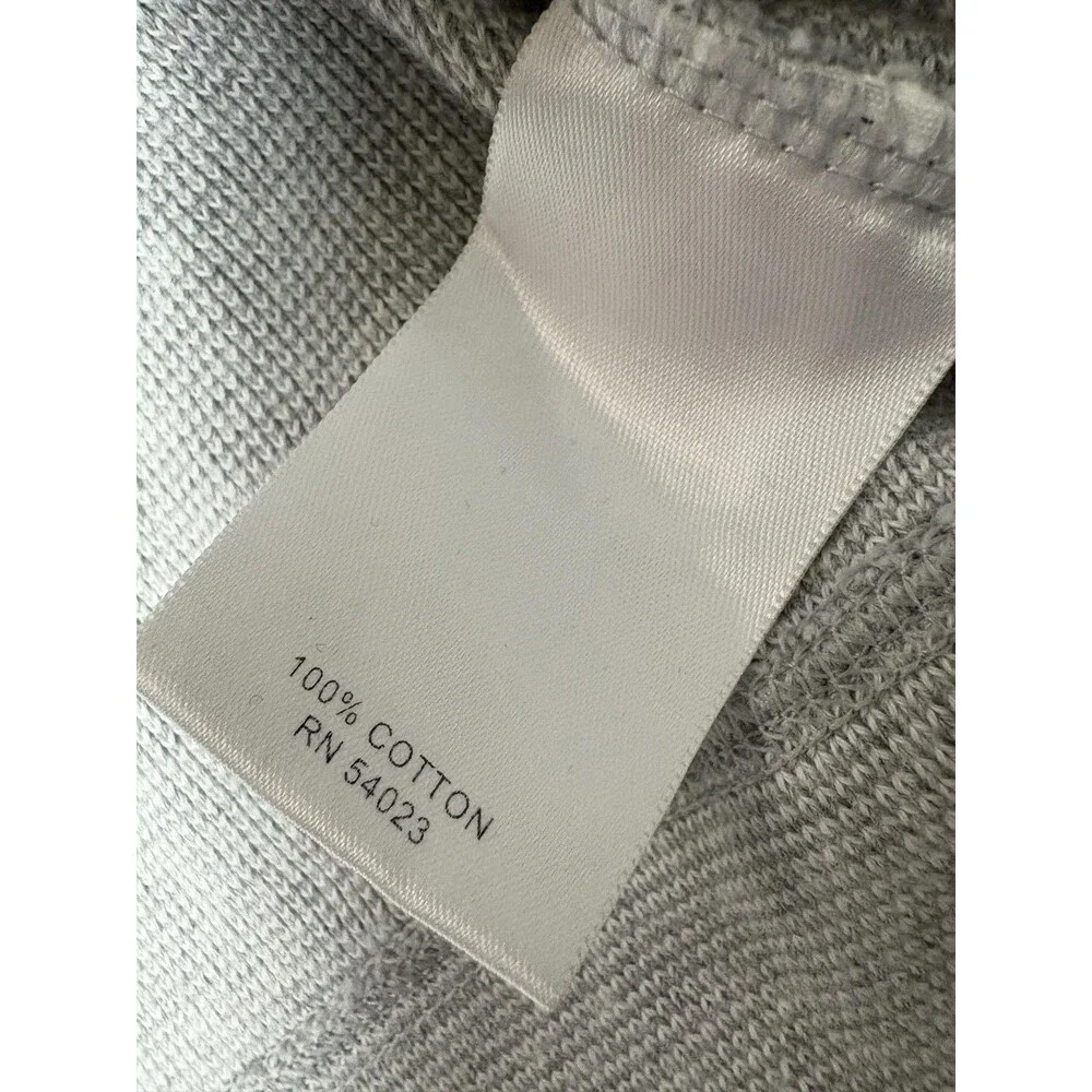 Banana Republic Sweater Mens M Gray Full Zip Cotton Knit Collared Long Sleeve